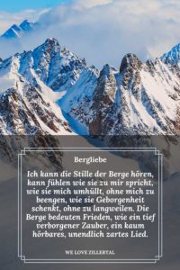 Die schönsten Bergzitate inspirierende Wandersprüche We love Zillertal